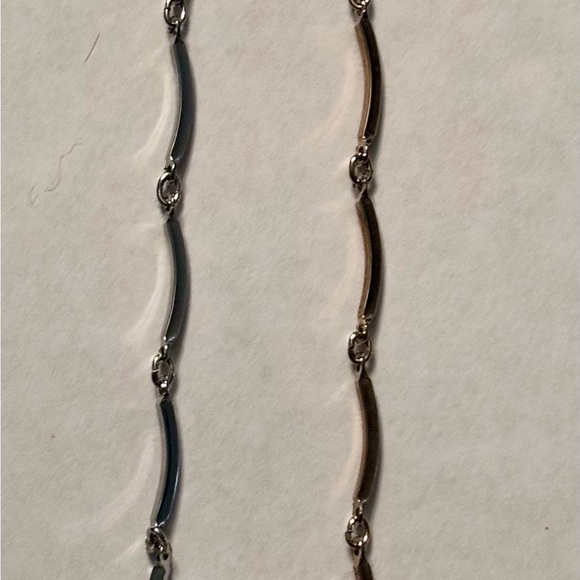 8” Long  Silver  & Gold Chain Necklace Vintage - Picture 3 of 6